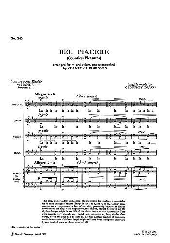 Gf Bel Piacere (Italian/English) Satb